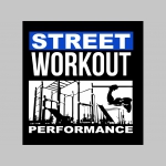 Street Workout Performance  ľahké sťahovacie vrecko ( batoh / vak ) s čiernou šnúrkou, 100% bavlna 100 g/m2, rozmery cca. 37 x 41 cm